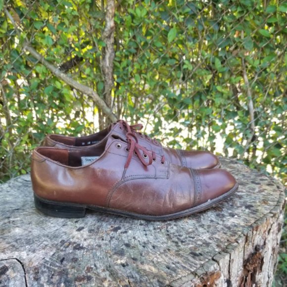 Stacy Adams Brown Cap Toe Oxfords 11 2E main image 5